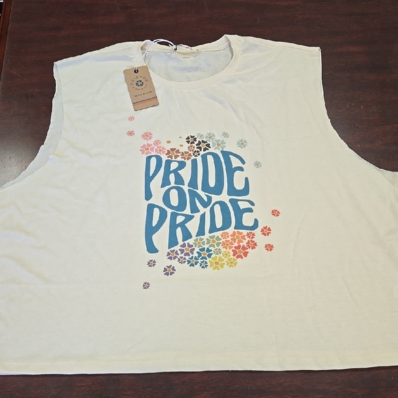 Pride on Pride White Sleeveless Top - Picture 1 of 3